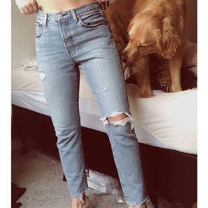 Levi’s 501 Distressed Skinny Jeans